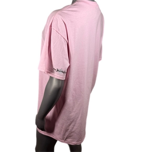 Light Pink Graphic Tee Cute Skeleton Lady Coffee Love Language - Picture 7 of 12